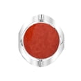 thumbnail image 3 of Tree of Life Circle Synthetic Coral 2in1 Reversible Sterling Silver Ring - 7, 3 of 6