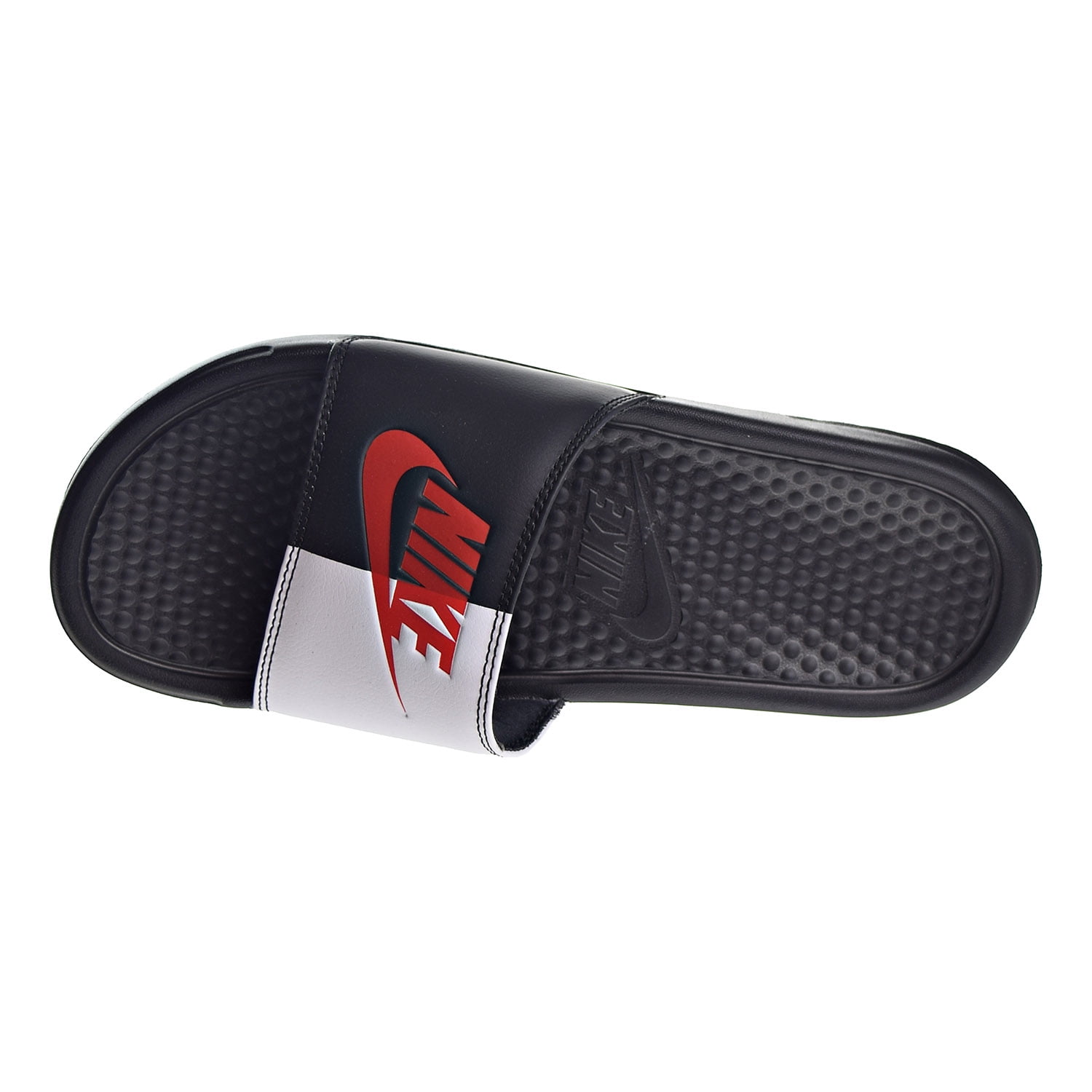 Nike Men's Benassi JDI Slides - Black / Challenge Red — Just For Sports