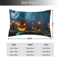 thumbnail image 4 of Disketp Pillow Covers Spooky Halloween Pattern Throw Pillow Case Cushion Covers,Cushion For Bedroom,Couch,Home-20"X30", 4 of 9