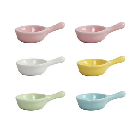 

6 Pcs Dipping Plates Sauce Bowls Spice Dish Japanese Style Grilling Spices Soy Seasoning Dishes