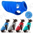 thumbnail image 2 of Winter Outdoor Dog Clothes Fleece Dog Vest Jacket For Small Medium Dogs French Bulldog Puppy Dog Cat Clothes With Drawstring Lake blue XL, 2 of 5