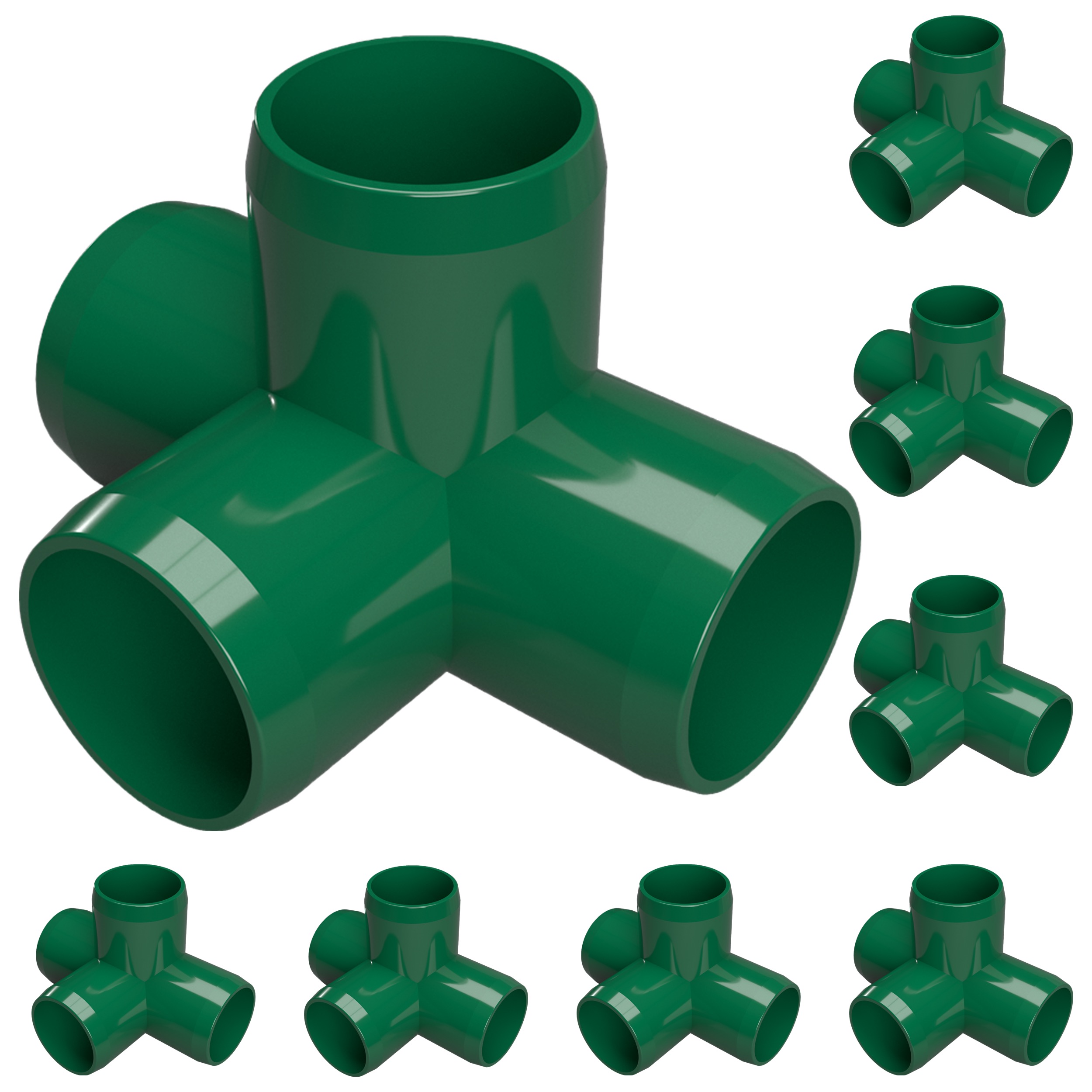 FORMUFIT PVC Fitting, 4Way Tee Side Outlet , Furniture Grade, 3/4