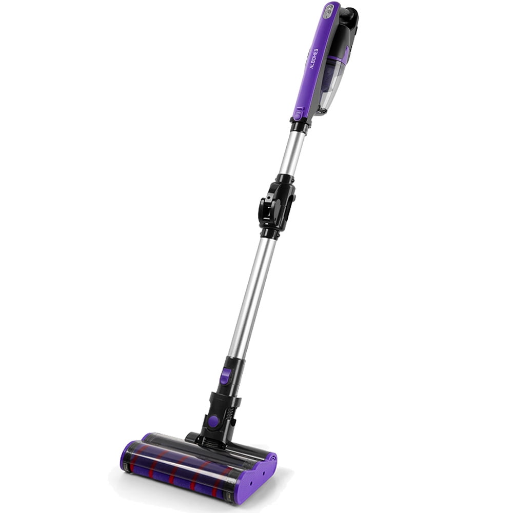 Cordless Vacuum Cleaner, ALBOHES 2 in 1 Bristle Roller Brush Stick