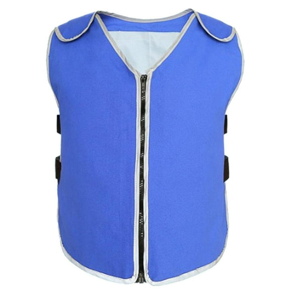 Summer Cooling Vest With Ice Packs Polyester Breathable Canvas For Menwomen Heat Resistant Heatstroke