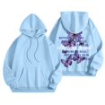 thumbnail image 4 of Chandail à Capuche Imprimé Lettre Mode Femme Manches Longues Décontracté Sportif Confortable, 4 of 5