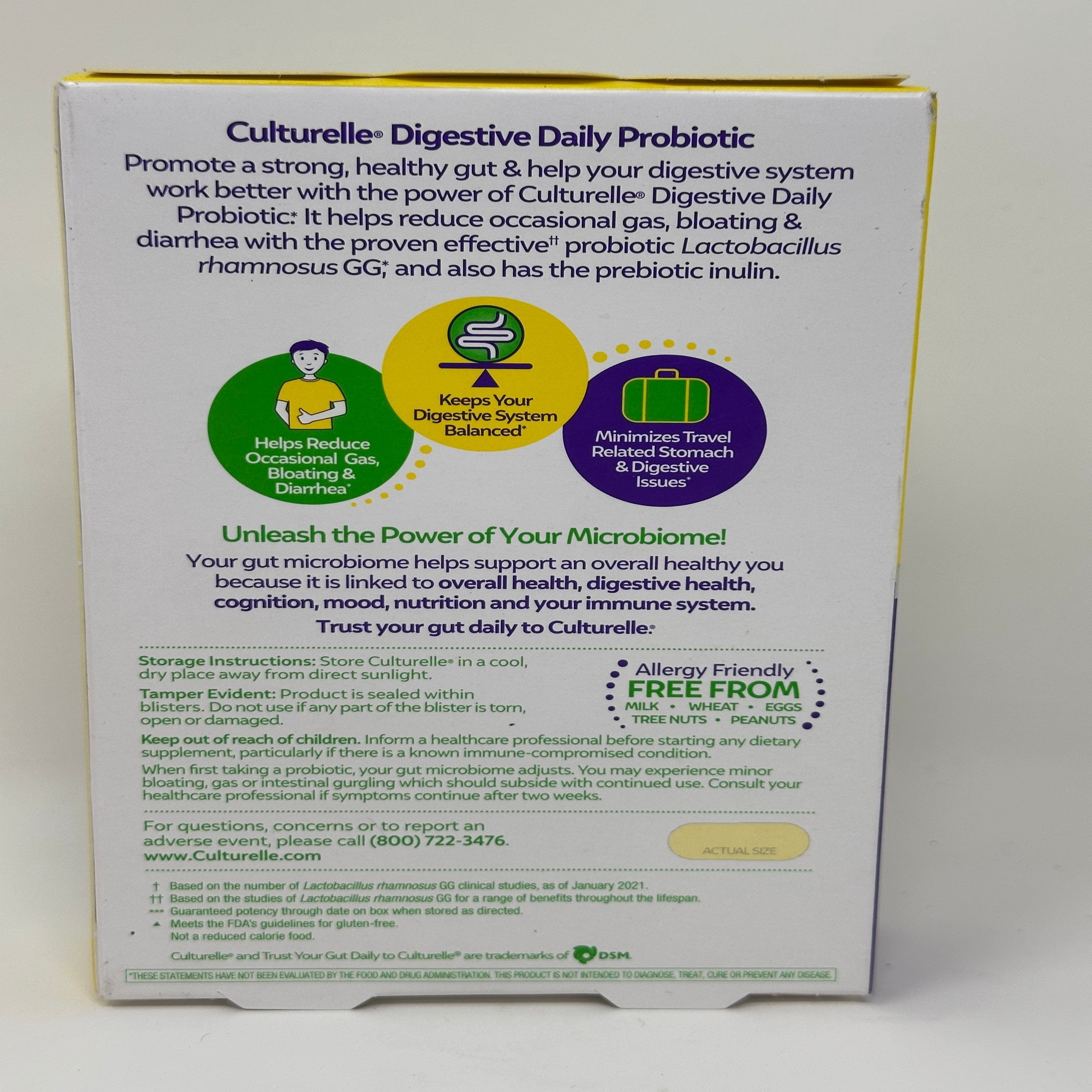 Culturelle Health & Wellness Probiotic Vegetarian Capsules 30 ea (Pack of 2)