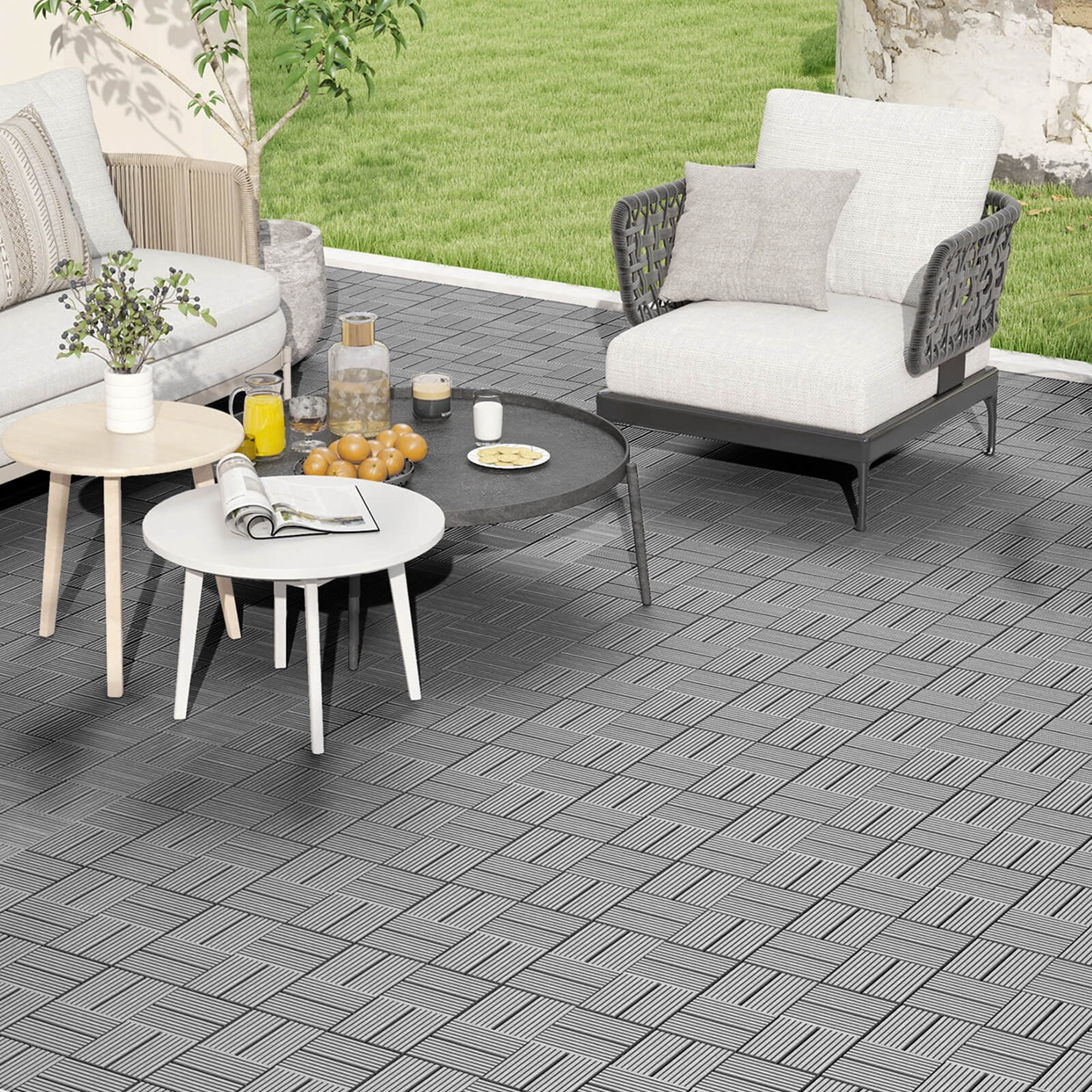 Carrelage de garage à emboîtement, carrelage de sol de garage d'occasion pas cher à vendre, meilleur sol modulaire de garage