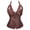 Brown, variant on Steampunk Corset Bustier Top Retro Gothic Punk Plus Size Halloween Costume Women Basques Pirate Black XL