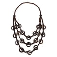thumbnail image 1 of Joyería original: collar bohemio de concha de coco multicapa para mujer - Joyería étnica de playa - Accesorio de verano para festivales y fiestas hawaianas, 1 of 6