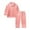 Pink, variant on Kiplyki New Arrivals Set for Baby Toddler Kids Winter Boys Girls Solid Color Lattice Print Long Sleeved Home Wear Clothes Suit