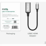 Plugable USB C to HDMI 2.0 Adapter Compatible with 2018 iPad Pro, 2018 MacBook Air, 2018 MacBook Pro, Dell XPS 13 & 15, Thunderbolt 3 Ports & More (Supports Resolutions up to 4K@60Hz)
