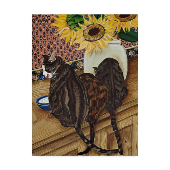 Trademark Fine Art 'Kitchen Cats' Canvas Art by Jan Panico