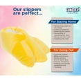 thumbnail image 5 of Silver Lilly Duck Feet Slippers - Plush Animal Slippers Novelty House Shoe (Yellow, Medium), 5 of 6