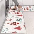 thumbnail image 2 of Kitchen Rugs Sets Of 2,Multicolor Christmas Tree Pattern Anti Fatigue Kitchen Mat Rugs Non Slip Washable,Decorative Kitchen Floor Mats for Kitchen,Sink,Laundry,17"X47", 2 of 5