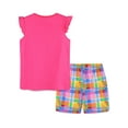 thumbnail image 4 of WIBACKER Little Girls Summer Casual Short Sleeve T-Shirt and Shorts Set Kids Outfits - Camera, 4 of 5
