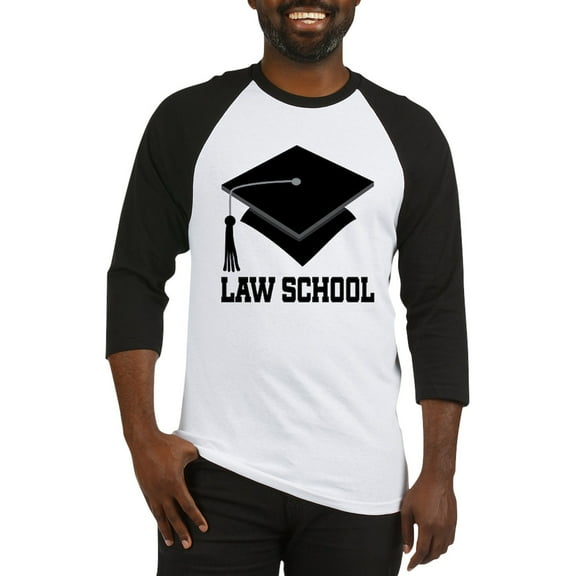 CafePress - Law School Graduation Baseball Jersey - Cotton Baseball Jersey, 3/4 Raglan Sleeve Shirt