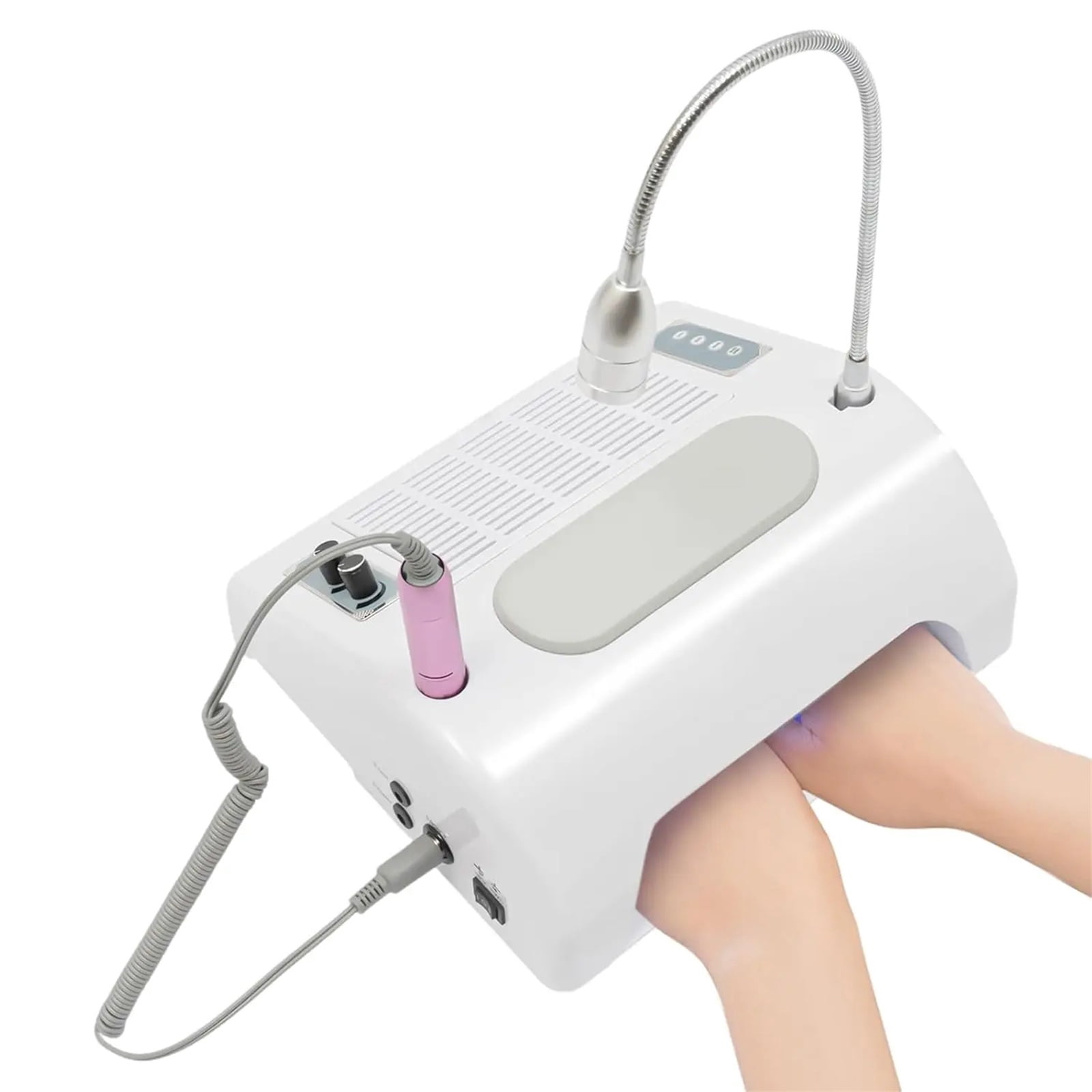 5 in 1 Nail Drill Manicure Machine, Professional 30000rpm Electric Nail Drill Machine, Electric , Nail Lamp for Nails Manicure