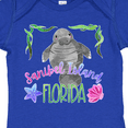 thumbnail image 4 of Inktastic Sanibel Island Florida Cute Swimming Manatee Boys or Girls Baby Bodysuit, 4 of 5