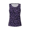 thumbnail image 4 of Gaeub Lavender Flowers Women's Workout Tank Tops Lightweight Sleeveless Shirts for Women for Athletic Running Tennis Yoga - Large, 4 of 9