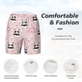thumbnail image 5 of Lsque Mens Swim Trunks Cute Cartoon Panda Pattern - Bathing Suit Compression Liner - Beach Swim Shorts Swimwear - (S-3XL) - Stretch Quick Dry -Small, 5 of 9