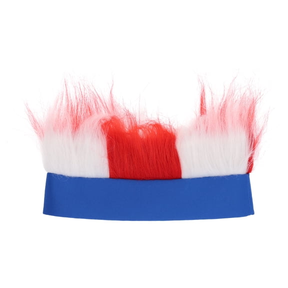 Faux Hair Headwrap, Red/White/Blue, One Size, Patriotic by Way To Celebrate