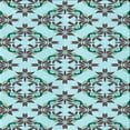 thumbnail image 1 of Ahgly Company Indoor Square Patterned Tron Blue Area Rugs, 4' Square, 1 of 6