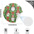 thumbnail image 4 of Coolnut Santa Claus Gnomes Placemats for Dining Table, Heat-Resistant Round Place Mats, Anti-Skid Washable PVC Table Mats, 15.4" x 15.4" PVC Dinner Mats (4 Pack) Home Decor Gifts, 4 of 7