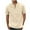 Khaki, variant on XuJwPNcy Mens Henley Shirts Solid Color Casual Button T-Shirts Stretch Summer Lightweigh Short Sleeve T-Shirt with Pocket S-3xl