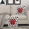 thumbnail image 3 of Valentines Day Pillow Covers 16x16 Inch Red Love Heart Decorative Outdoor Throw Pillow Covers Valentines Pillow Cases Cotton Linen Cushion Covers for Couch Sofa Bed Home Decor (Pack of 2), 3 of 6