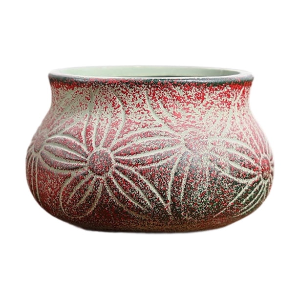 Maceta para plantas de interior, decoración rústica, jarrón artesanal, maceta para escritorio, parterre, jardín, balcón, invernadero.