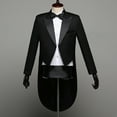 thumbnail image 4 of MSemis 4 Piece Men’s Classic Fit Tuxedo Tailcoat Tail Coat Suit, 4 of 4