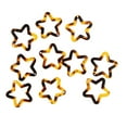 thumbnail image 4 of 10x colgante pendiente diy hueca para eboración de accesorios de joyería marrón Sunnimix Accesorio DIY pendiente de la estrella, 4 of 8