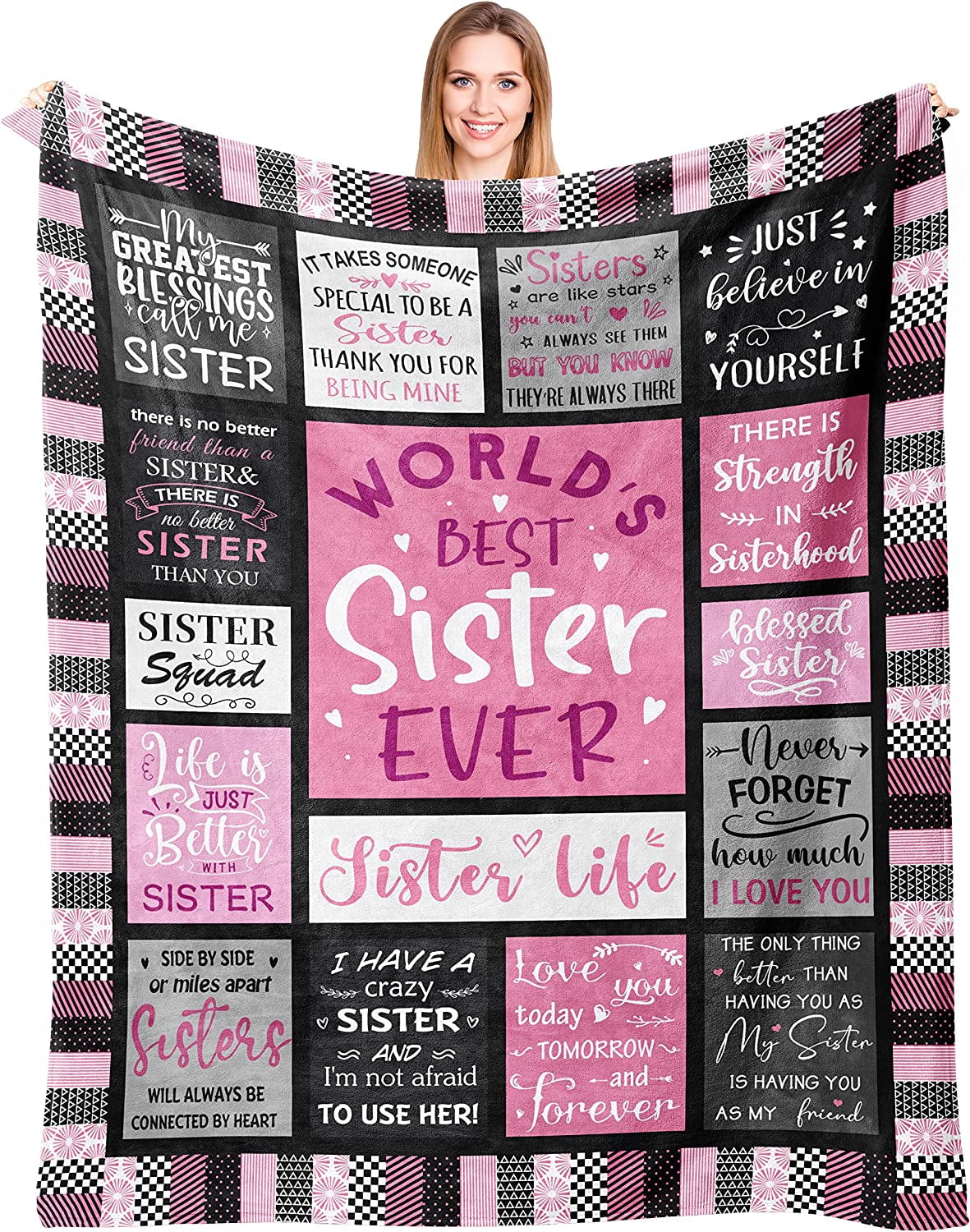 sister gifts throw blanket 50