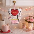thumbnail image 6 of PEIBang Valentines Hanging Hand Towels,Cute Heart Hand Tie Towels Home Decorations,Soft Absorbent Dish Towel with Hanging Loop for Bathroom Kitchen, 6 of 6