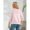 thumbnail image 3 of Women's 2025 Long Sleeve Sweater Cardigan Cable Knit Open Front Button Outwear Coats, 3 of 7