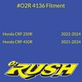 thumbnail image 4 of O2 RUSH High-Performance Saw-Tooth Foam Air Filter - Fits Honda CRF450R (21-25), CRF450RX (21-25), CRF250R (22-25), CRF250RX (22-25) - Replaces OEM 17213-MKE-AF0 Washable & Race Proven, 4 of 9