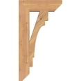 thumbnail image 3 of Ekena Millwork 3 1/2"W x 14"D x 26"H Merced Slat Smooth Bracket, Western Red Cedar, 3 of 4