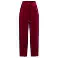 thumbnail image 2 of Gibobby Pantalones mujer invierno Estilo de ropa de mujer Casual Casual Velvet Baggy Leggings Pantalones casuales(Rojo,XG), 2 of 5