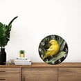 thumbnail image 4 of Soliyoahee Canary Clock 10inch Wooden Round Wall Clock Home Decor Silent No Tick Battery Powered for Living Room Bedroom Kitchen Farmhouse, 4 of 6