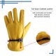 thumbnail image 4 of pares de guantes de trabajo de cuero para hombres y mujeres, guantes de muñeca ajustables para conductor, construcción, trabajo en el jardín, guantes de jardinería. Afortunado Sencillez, 4 of 4