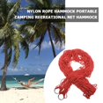 thumbnail image 1 of Cuerdas de nailon de viaje, 1 pieza, hamaca portátil para acampar, hamaca de malla de ocio para senderismo, 1 of 8