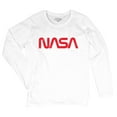 thumbnail image 5 of Vintage NASA Worm Logo Women's Long Sleeve T-shirt Astronaut Space Exploration Emblem, 5 of 7