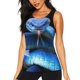 thumbnail image 1 of Balery Blue Viper Snake Camiseta sin mangas estampada ligera para mujer, tops de entrenamiento sin mangas, camisetas de yoga transpirables de secado rápido.-Small, 1 of 6