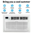 thumbnail image 6 of Ktaxon Smart 10000 BTU Through the Wall Air Conditioner with Heat, Wall AC Unit & Heater Combo with Remote, APP & Voice Control & Timer Function, Compatible with Alexa/Google Assistant, 6 of 10