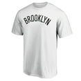 thumbnail image 2 of Men's  White Brooklyn Nets Wordmark Alt T-Shirt, 2 of 3