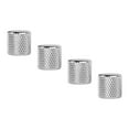 thumbnail image 2 of 4Pcs Electric Guitar Knobs Set Metal Potentiometer Cap Volume Tone Control for Bass Silver, 2 of 8