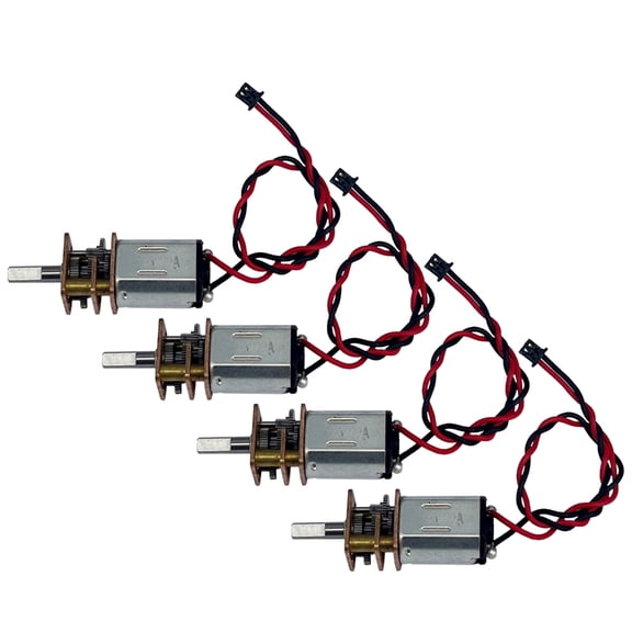 MANNYA 4PCS Metal Reduction Motor Double Voltages 3V-6V Gear Motor For Science Experiment Robot And Electronic Project Supply