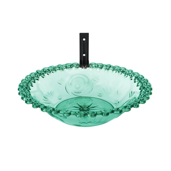 ACDANC Outdoor Plastic Bird Bath for Wall Or Tree Mounting, Bird Baths for Outdoors,Transparent Design, Ideal for Garden Fence Terrace Yard Patio Decoration, Easy to Install,Blue