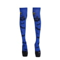 thumbnail image 3 of SAZBJOJN Thigh High Socks for Women Holiday Accessories Women's Halloween Over The Knee Socks Dress‑Up Stockings for Halloween Themed Party Night Event Blue One Size, 3 of 3