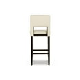 thumbnail image 5 of Linon Vega 30" Mid Back Indoor Upholstered Bar Stool, Espresso/ White Faux Leather, 5 of 13